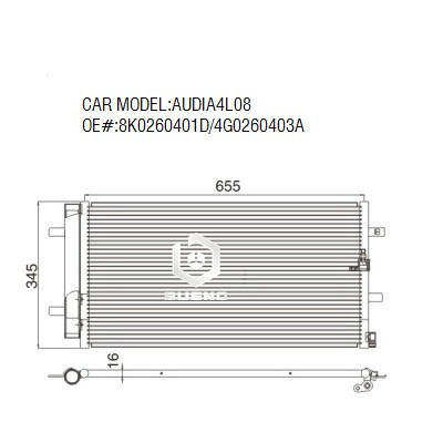 Condenser For AUDI A4L 2008- 8K0260401D/4G0260403A