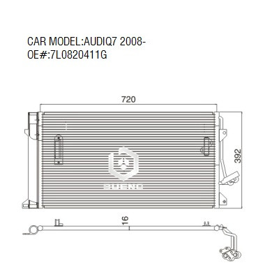 Condenser For AUDI Q7 2008- 7L0820411G