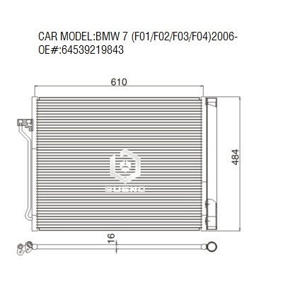 Condenser For BMW 7 2006- X6 64539219843