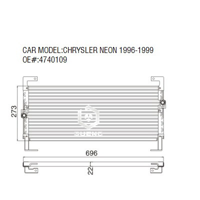 Condenser For CHRYSLER NEON 1996-1999 4740109